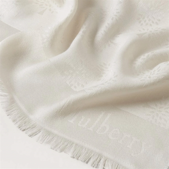 Mulberry Tree Rectangular Scarf Cream 